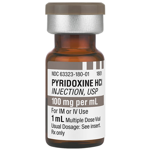 Vitamin B6 Pyridoxine for Injection 100mg per mL Multi-dose Vials 1 mL