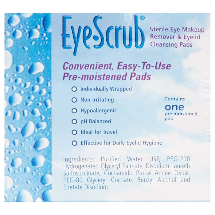 Buy Cardinal Health Eye Scrub Sterile Eye Makeup Remover & Eyelid Cleansing Pads, 30 Pads  online at Mountainside Medical Equipment