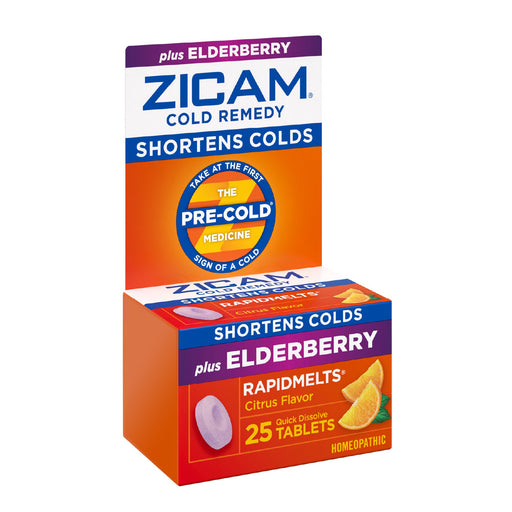 Buy Church & Dwight Zicam Cold Remedy RapidMelts Citrus Plus Elderberry 25 ct  online at Mountainside Medical Equipment