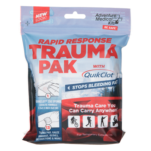 Buy Tender Corporation Rapid Response Trauma Pak Medical Kit with QuikClot Bleeding Sponge  online at Mountainside Medical Equipment