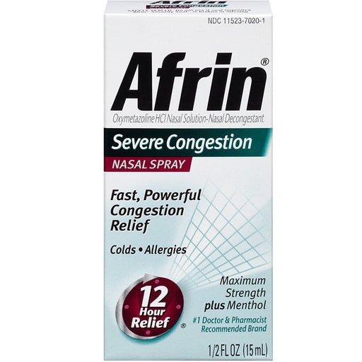 Buy Bayer Healthcare Afrin Sinus Congestion Relief Nasal Spray 12-Hour Relief 15 ml  online at Mountainside Medical Equipment