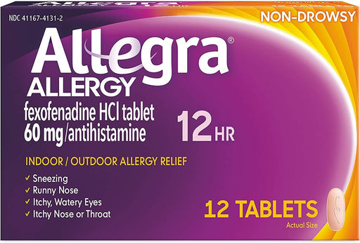 Buy Chattem Allegra Allergy 12 Hour 60Mg Blister Pack Tablets 12 Ct  online at Mountainside Medical Equipment