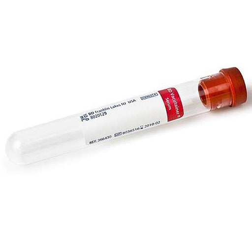 Buy BD BD 366430 Vacutainer Serum Blood Collection Tubes 10 mL Glass 16mm x 100mm, 100/box  online at Mountainside Medical Equipment