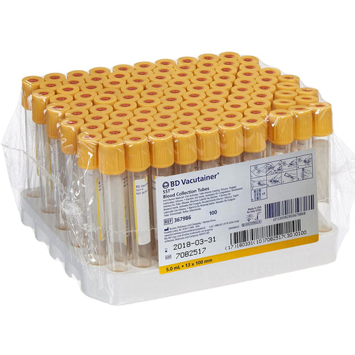 Buy BD BD 367986 Vacutainer SST Blood Collection Tubes 5 mL 13mm x 100mm, 100/box  online at Mountainside Medical Equipment