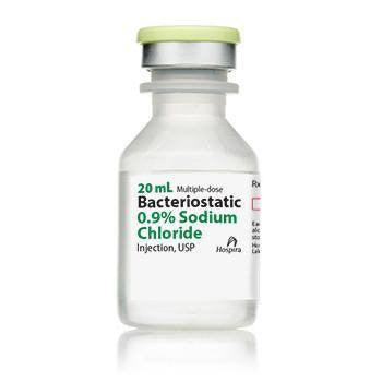 Bacteriostatic Sodium Chloride 0.9% for Injection Multiple Dose Vials 20mL