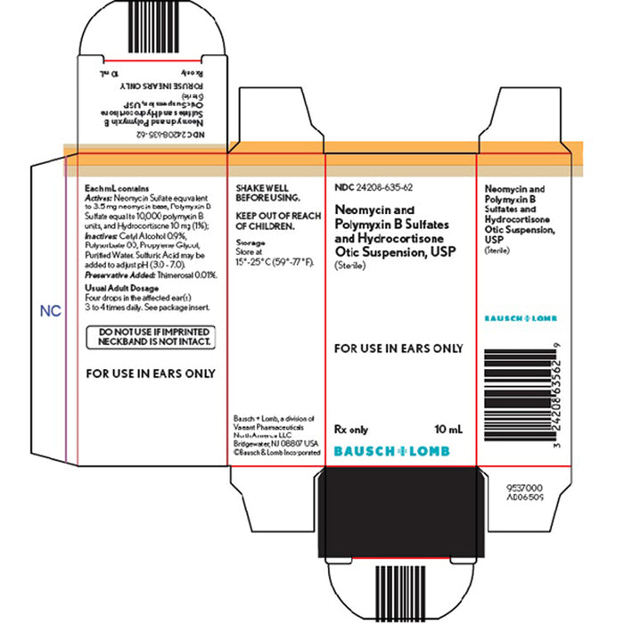 Buy Bausch & Lomb Americas Neomycin Polymyxin B Sulfates and Hydrocortisone 3.5% Suspension Dropper Bottle 10 mL (Rx)  online at Mountainside Medical Equipment