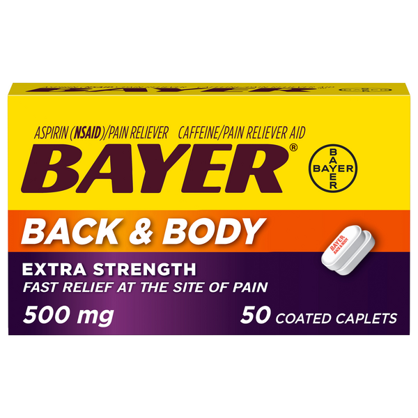 Buy Bayer Healthcare Bayer Back and Body Aspirin Extra Strength Pain Reliever 50 Caplets  online at Mountainside Medical Equipment