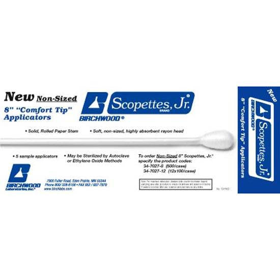 Buy Birchwood Laboratories Scopettes Jr OBGYN Rayon Swabsticks, Non-Sterile 100/Box  online at Mountainside Medical Equipment