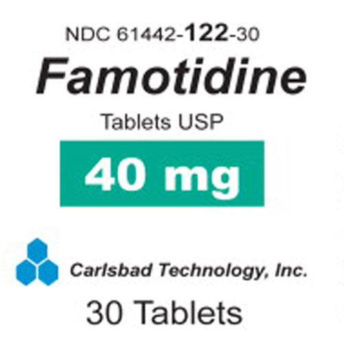 Buy Carlsbad Technology Famotidine 40mg Acid Reducing Tablets 100/Bottle  online at Mountainside Medical Equipment