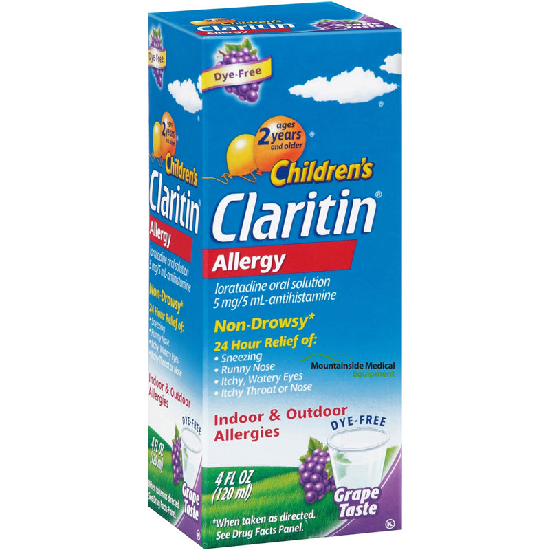 Buy Bayer Healthcare Children's Claritin 24 Hour Allergy Relief Grape Flavored Syrup, Non-Drowsy 4 oz  online at Mountainside Medical Equipment