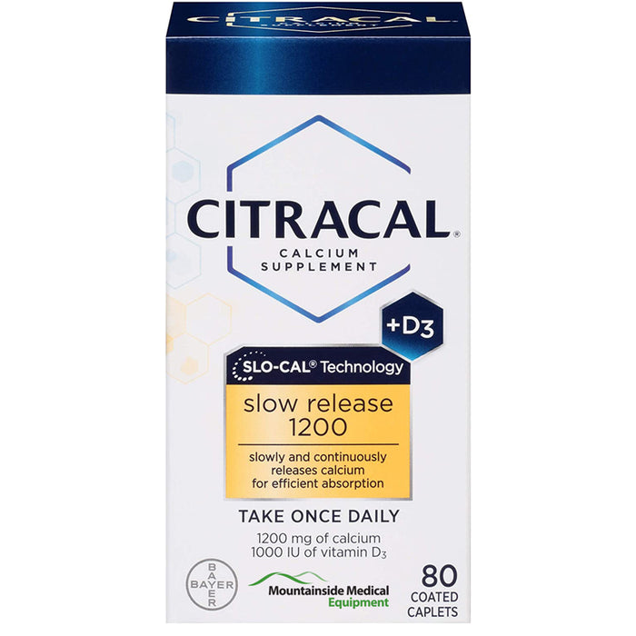 Buy Bayer Healthcare Citracal Slow Release 1200, Calcium Citrate 1200 mg, Calcium Carbonate Blend with D3  online at Mountainside Medical Equipment