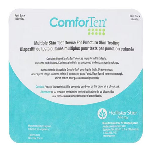 Buy HollisterStier Allergy ComforTen Multiple Skin Test Device, Blister pack of 3 devices 81 devices per Case  online at Mountainside Medical Equipment