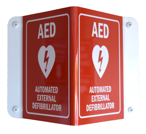 Buy Illinois Supply Company AED 3D Red Sign (Automated External Defibrillator)  online at Mountainside Medical Equipment