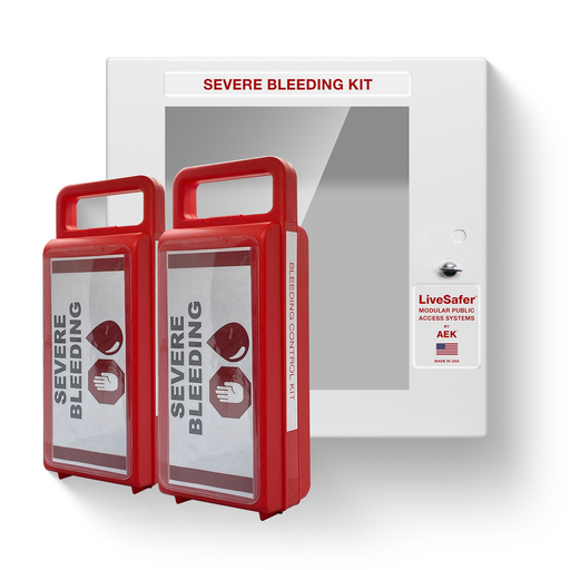 Buy Illinois Supply Company Severe Bleeding Kit 10 - Empty Cabinet and Cases - You Put Your Own Bleeding Control Supplies Inside (Sold Empty)  online at Mountainside Medical Equipment