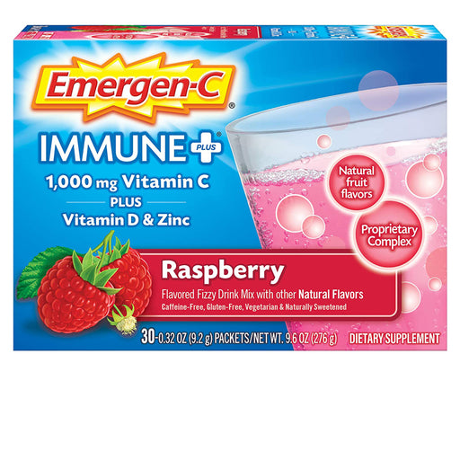 Buy Glaxo Smith Kline Emergen-C Immune Plus Drink Mix Effervescent Tablets Raspberry Flavor  online at Mountainside Medical Equipment