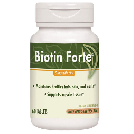 Buy Nature's Way Enzymatic Therapy Biotin Forte Tablets with Zinc, 60 Count  online at Mountainside Medical Equipment