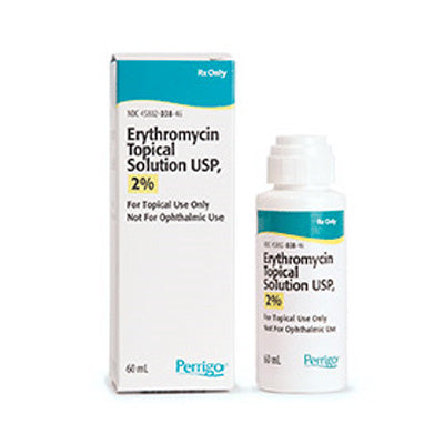 Buy Padagis US Perrigo Erythromycin Topical Solution 2%, 60 grams  online at Mountainside Medical Equipment