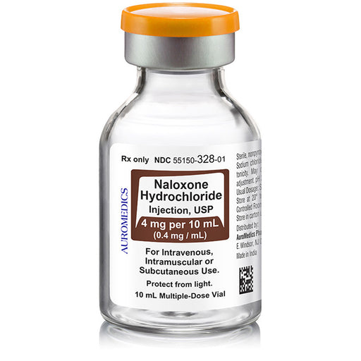 Buy Eugia US Eugia Naloxone for Injection 0.4 mg Multidose Vials 10 mL x 10 Per Tray  online at Mountainside Medical Equipment