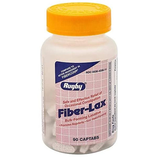 Buy Rugby Laboratories Rugby Fiber-Lax 625mg Tablets 90ct  online at Mountainside Medical Equipment