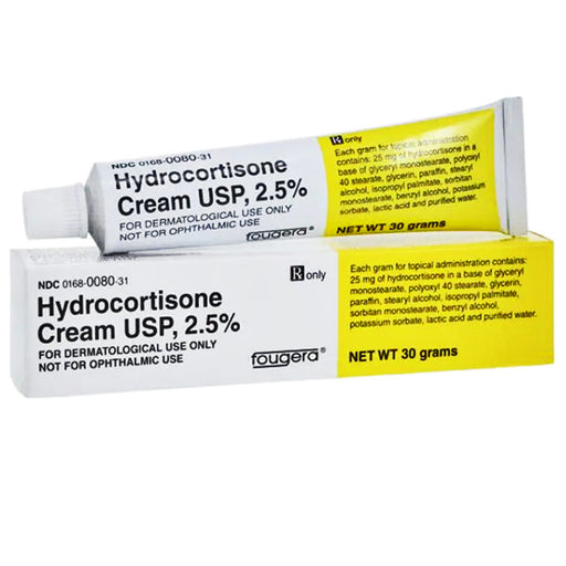 Buy Fougera Fougera Hydrocortisone Cream 2.5% Topical Corticosteroid, 28 grams  online at Mountainside Medical Equipment