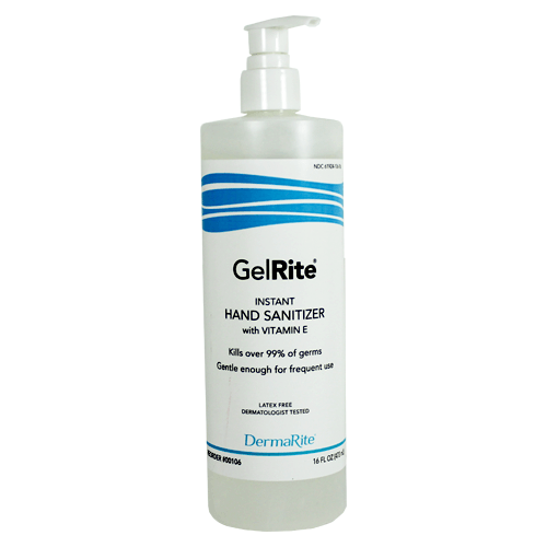Buy Dermarite GelRite Hand Sanitizer Gel with Vitamin E, 16 oz Pump Bottle  online at Mountainside Medical Equipment