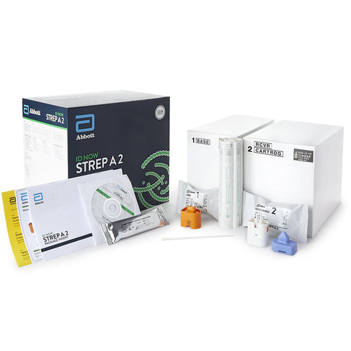Buy Abbott Rapid Dx North America ID NOW Strep A 2.0 Rapid Test Kit Molecular Diagnostic Strep A Test Throat Swab Sample, 24 Tests Per Box  online at Mountainside Medical Equipment