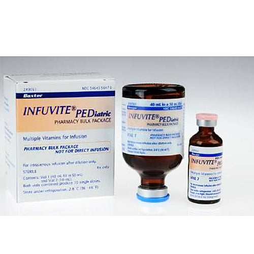 Buy Baxter IV Systems Infuvite Pediatric Multivitamin Kit Pharmacy Bulk Pack Multiple-Dose Vials 50 mL/2 mL (Rx) *Refrigerated*  online at Mountainside Medical Equipment