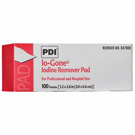 Buy Professional Disposables Iodine Remover Skin Pad Wipes Io-Gone Individual Packet, 100 Count  online at Mountainside Medical Equipment