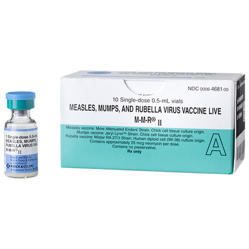 Buy Merck MMR II Measles, Mumps & Rubella Virus Vaccine, 10 Doses **Refrigerated Product***  online at Mountainside Medical Equipment