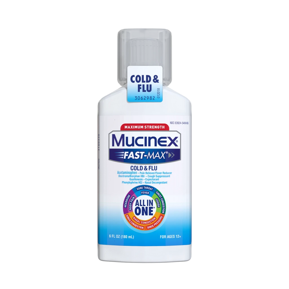Buy RB Health Mucinex Fast-Max Cold & Flu Relief Liquid 6 fl oz  online at Mountainside Medical Equipment
