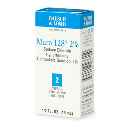 Buy Bausch & Lomb Muro 128 Sodium Chloride Ophthalmic Eye Solution 2%  online at Mountainside Medical Equipment