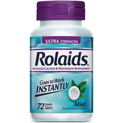 Buy Chattem Rolaids Ultra Strength Heartburn Relief Chewable Tablets, Mint Flavor 72 Count  online at Mountainside Medical Equipment