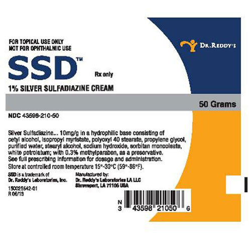 Buy Dr Reddys Laboratories SSD Silver Sulfadiazine Cream 1%, 50 gram Tube  online at Mountainside Medical Equipment