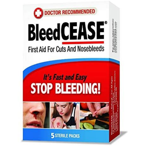 Buy Cardinal Health BleedCEASE First Aid Sterile Packings for Cuts and Bruises, 5 count  online at Mountainside Medical Equipment