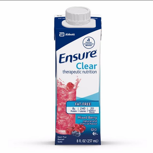 Buy McKesson Ensure Clear Fat-Free Therapeutic Nutrition Supplement Drink, Mixed Berry Flavor, 8 oz., Case of 24  online at Mountainside Medical Equipment