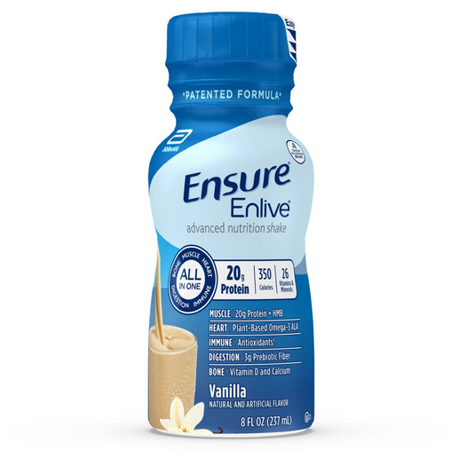 Buy McKesson Ensure Enlive Advanced Nutrition Shake, Vanilla Flavor, 8 oz., Case of 24  online at Mountainside Medical Equipment