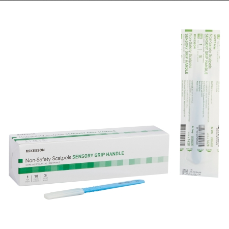 Buy McKesson Stainless Steel Scalpels with Sensory Grip Handle, Box of 10  online at Mountainside Medical Equipment