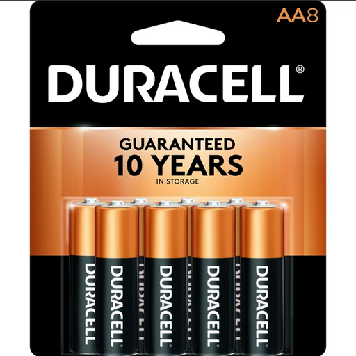 Buy Cardinal Health Duracell Coppertop Alkaline AA Batteries, 8 Battery Pack  online at Mountainside Medical Equipment