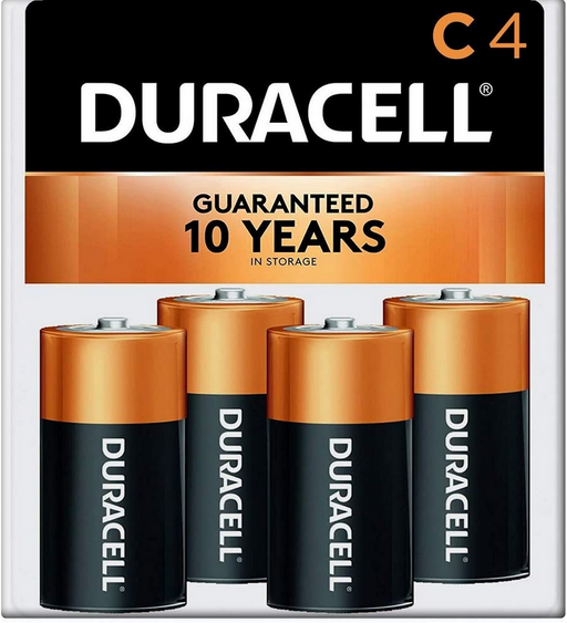 Buy Cardinal Health Duracell Coppertop Alkaline C Batteries, 4 Battery Pack  online at Mountainside Medical Equipment