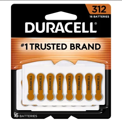 Buy Cardinal Health Duracell EasyTab Hearing Aid Batteries Size 312, 16 Batteries  online at Mountainside Medical Equipment