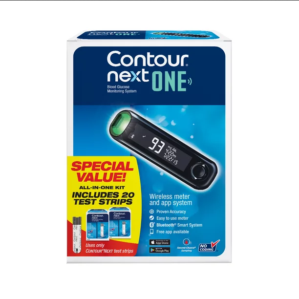 Buy Cardinal Health Contour Next ONE Blood Glucose Monitoring System Kit  online at Mountainside Medical Equipment
