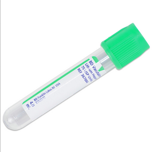 Buy BD BD 367874 Vacutainer Sodium Heparin 10 mL Blood Collection Tubes 16mm x 100mm, 100/box  online at Mountainside Medical Equipment