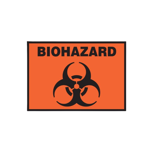 Buy McKesson Pre-Printed Biohazard Vinyl Label Sign, 3-1/2 x 5 inch  online at Mountainside Medical Equipment