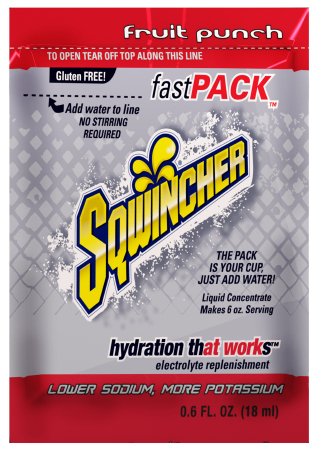 Buy Mountainside Medical Equipment Electrolyte Replenishment Drink Mix Sqwincher® Fast Pack® Fruit Punch Flavor 6 oz.  online at Mountainside Medical Equipment