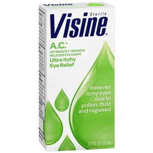 Old Packaging for Visine Allergy Relief Eye Drops