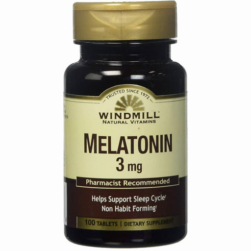 Buy Windmill Windmill Melatonin 3 mg Sleeping Aid Tablets 100 Count  online at Mountainside Medical Equipment