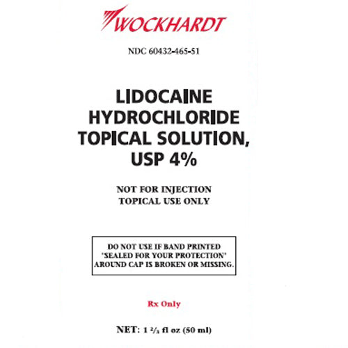 Buy Wockhardt Wockhardt Lidocaine Hydrochloride 4% Topical Solution 50 mL bottle  online at Mountainside Medical Equipment
