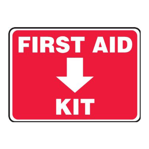 Buy n/a First Aid Kit Location Sign 10" x 14", Adhesive Vinyl  online at Mountainside Medical Equipment