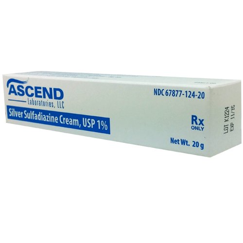 Buy Ascend Laboratories Ascend Silver Sulfadiazine 1% Cream, 20 Gram Tube (Rx)  online at Mountainside Medical Equipment