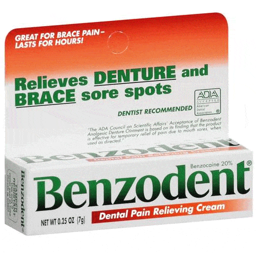 Buy Chattem Benzodent Dental Pain Relieving Cream, 0.25 oz  online at Mountainside Medical Equipment